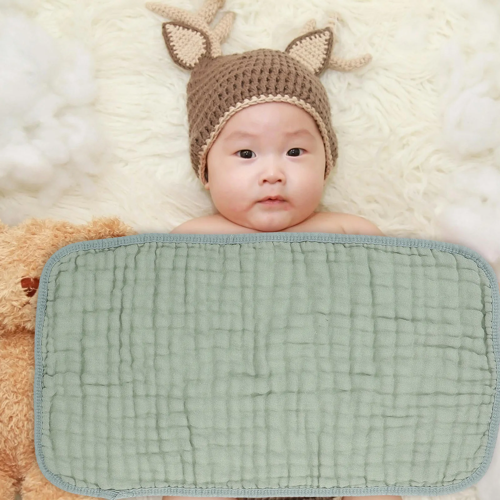 6Pcs Pure Cotton Baby Towels Soft Muslin Washcloths Newborn Burp Cloths Drool Sweat Face Towels Gentle Absorbent for Boys Girls
6Pcs Pure Cotton Baby Towels Soft Muslin Washcloths Newborn Burp Cloths Drool Sweat Face Towels Gentle Absorbent for Boys Girls