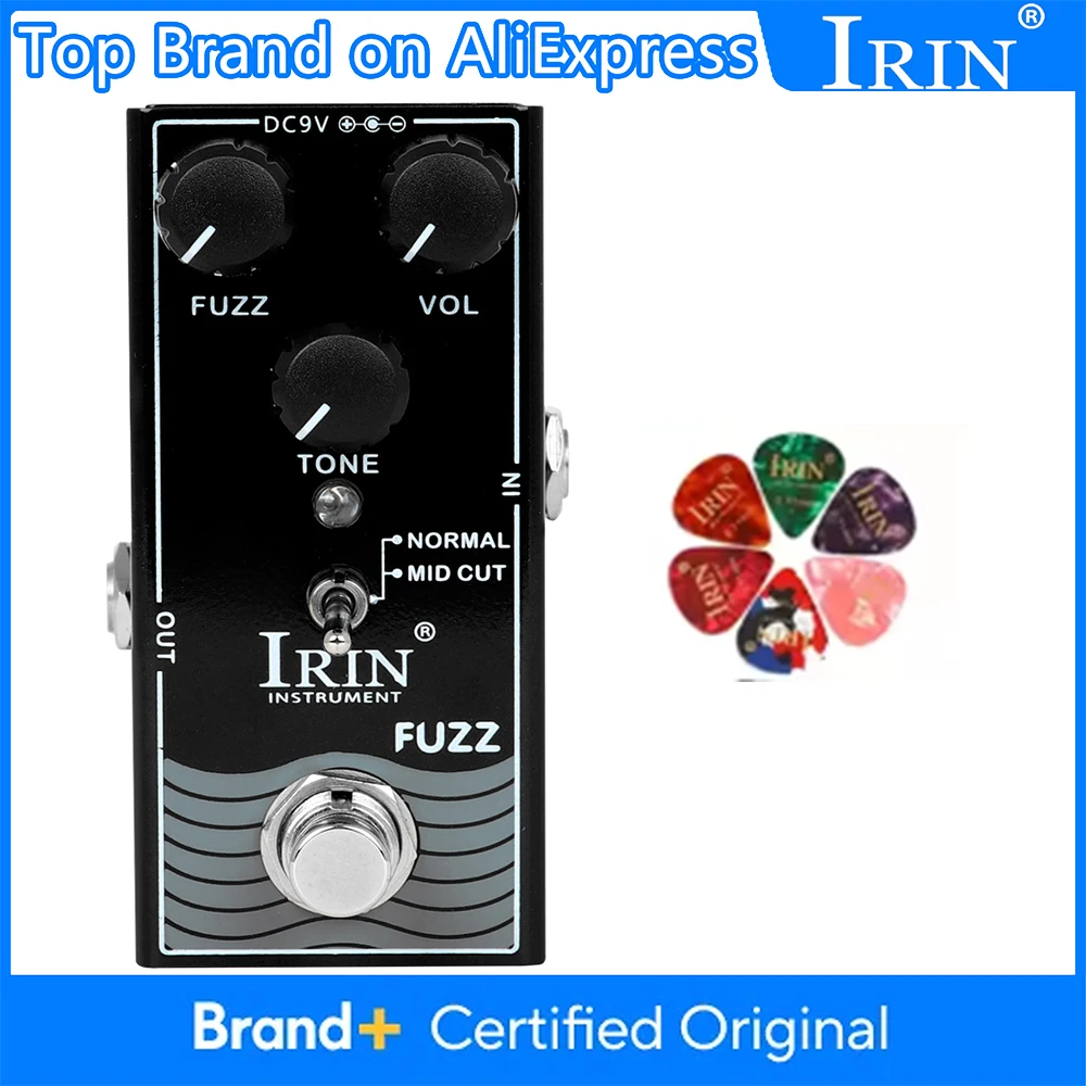 IRIN RF-11 FUZZ Guitar Effect Pedal Metal Shell Electric Guitar Fuzz Effect Pedal True Bypass Single Guitar Effects Pedal
IRIN RF-11 FUZZ Guitar Effect Pedal Metal Shell Electric Guitar Fuzz Effect Pedal True Bypass Single Guitar Effects Pedal