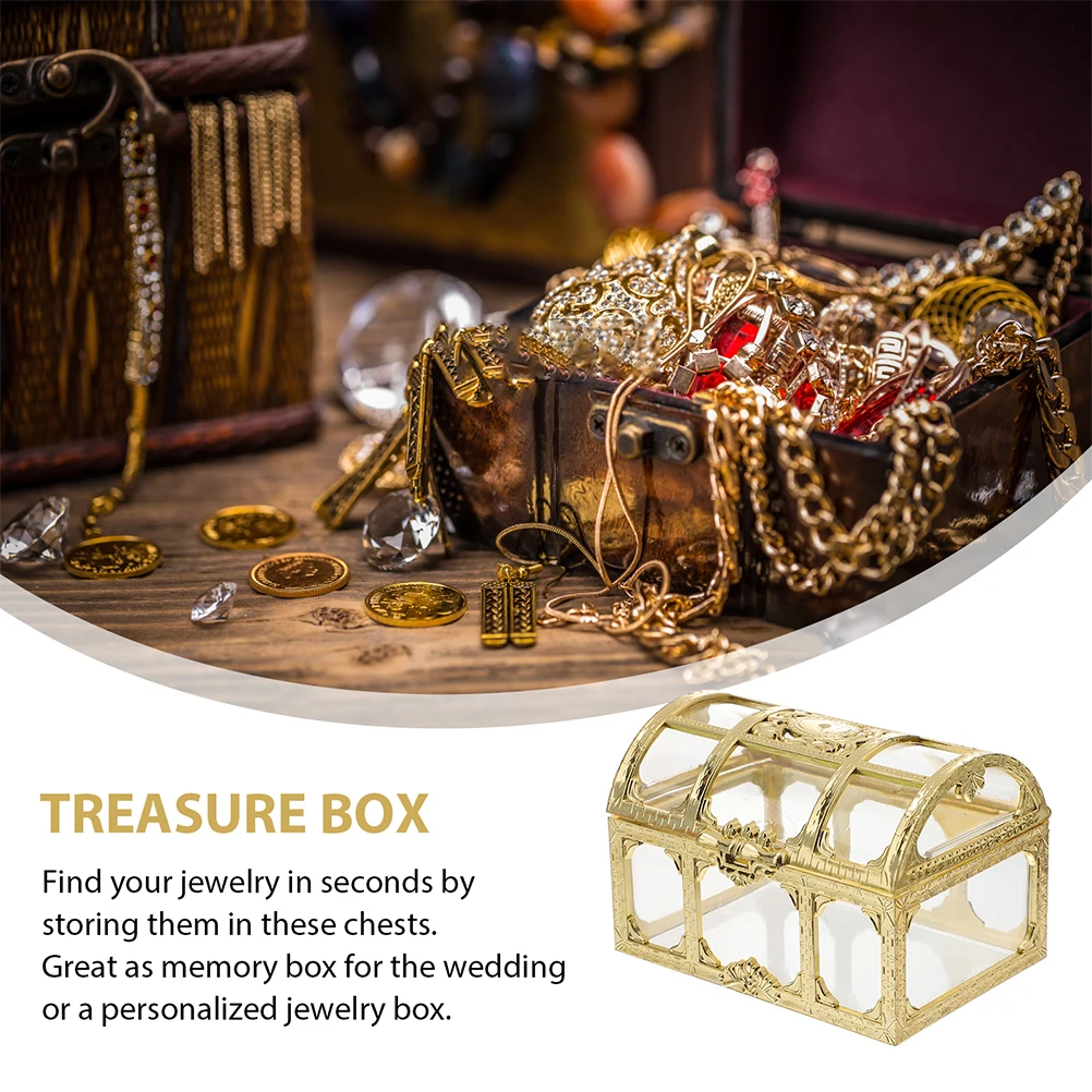 6 Pcs Retro Gold Plated Sugar Boxes for Wedding Party Large Capacity Treasure Chest Shaped Storage Containers 9X6 3X6CM
6 Pcs Retro Gold Plated Sugar Boxes for Wedding Party Large Capacity Treasure Chest Shaped Storage Containers 9X6 3X6CM