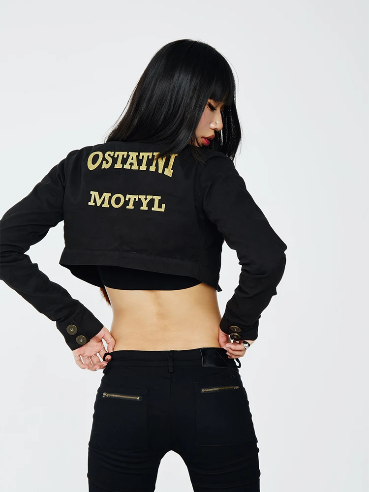 Spicy Girl Sle ort Embroidered Denim Jaet Women's Slim Fit Cotton Bal Long Sve Button up Autumn Spring Jaet
Spicy Girl Sle ort Embroidered Denim Jaet Women's Slim Fit Cotton Bal Long Sve Button up Autumn Spring Jaet