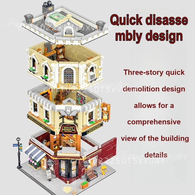 Antique Store Building Blocks City Architecture Collectibles Assemble Toy Model Ornaments with Lights Birthday Gift for Children
Antique Store Building Blocks City Architecture Collectibles Assemble Toy Model Ornaments with Lights Birthday Gift for Children