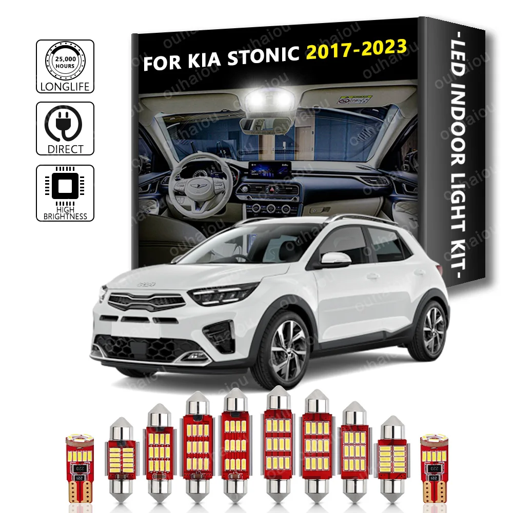 11Pcs LED Interior Light Bulb Kit For KIA Stonic 2017-2023 Car Indoor Map Dome Trunk Vehicle Lamp Canbus No Error
11Pcs LED Interior Light Bulb Kit For KIA Stonic 2017-2023 Car Indoor Map Dome Trunk Vehicle Lamp Canbus No Error