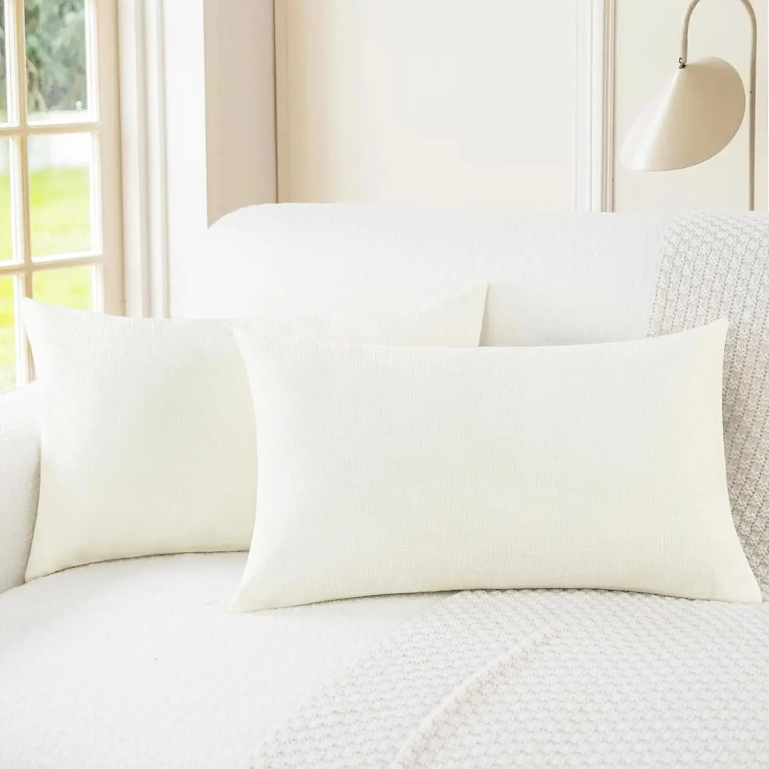 Throw Pillow Covers Decorative 16 X 26 Hes Pa Of 2 Cozy Chenille Cushion Cases For Couch Sofa Bed Living Room Home Cream
Throw Pillow Covers Decorative 16 X 26 Hes Pa Of 2 Cozy Chenille Cushion Cases For Couch Sofa Bed Living Room Home Cream