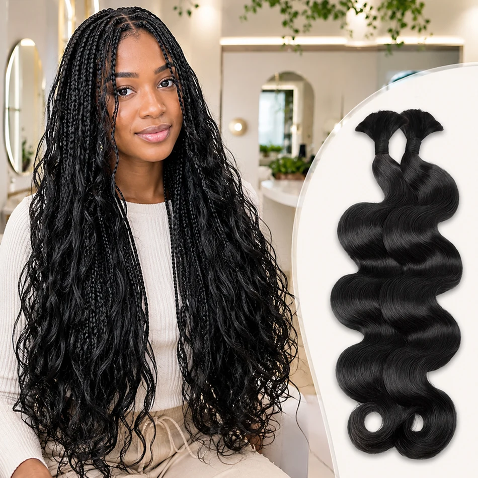Body Wave Human Hair Extensions Bulk Human Hair Braids for Weaving No Weft Natural Black Boho Braids Suitable for All Women
Body Wave Human Hair Extensions Bulk Human Hair Braids for Weaving No Weft Natural Black Boho Braids Suitable for All Women