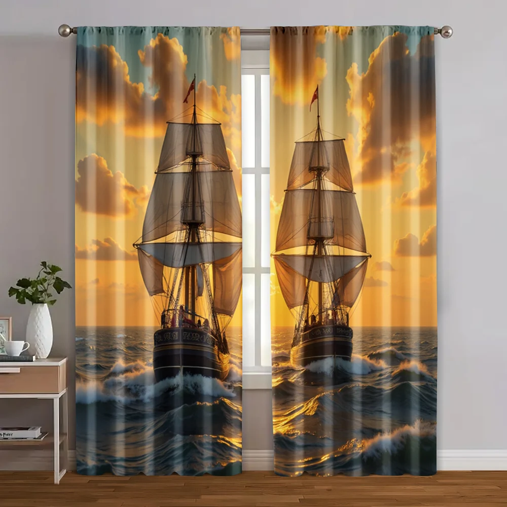2pcs, Popular Curtains Nautical Adventure Machine Washable (without rod) Versatile All Use for Living Room, Bedroom, Home Decor
2pcs, Popular Curtains Nautical Adventure Machine Washable (without rod) Versatile All Use for Living Room, Bedroom, Home Decor