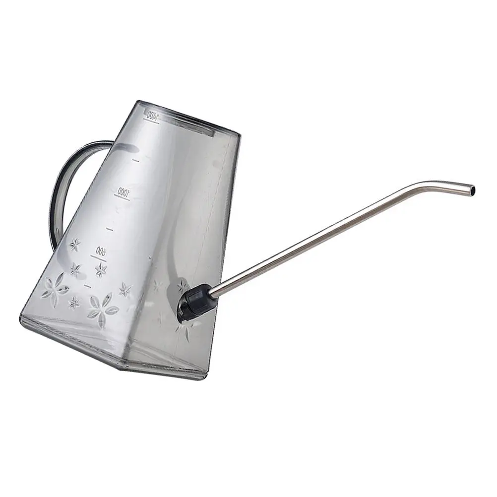 Plastic Stainless Watering Can Ergonomic Handle Transparent Lightweight Garden Tool Plants Bonsai Long Spout
Plastic Stainless Watering Can Ergonomic Handle Transparent Lightweight Garden Tool Plants Bonsai Long Spout