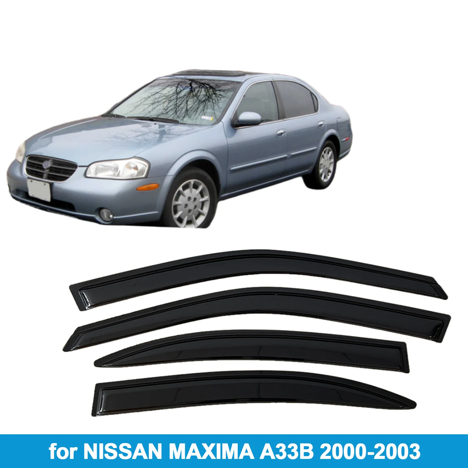 Оконный козырек для NISSAN MAXIMA A33B 2000-2003, защита от дождя, боковой дефлектор, защита от атмосферных воздействий, лента для наружного крепления
Оконный козырек для NISSAN MAXIMA A33B 2000-2003, защита от дождя, боковой дефлектор, защита от атмосферных воздействий, лента для наружного крепления