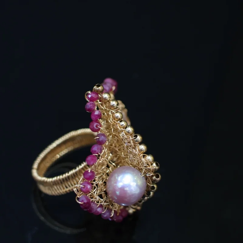 SGARIT Original Ruby Setting 14K Filled Gold Ring Freshwater Pearl For Women Jewelry Wedding Engagement
SGARIT Original Ruby Setting 14K Filled Gold Ring Freshwater Pearl For Women Jewelry Wedding Engagement