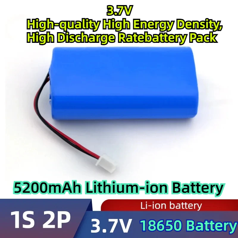 3.7V High-quality High Energy Density, High Discharge Ratebattery Pack 18650 Battery 3.7V 1s2p 5200mAh Lithium-ion Battery
3.7V High-quality High Energy Density, High Discharge Ratebattery Pack 18650 Battery 3.7V 1s2p 5200mAh Lithium-ion Battery