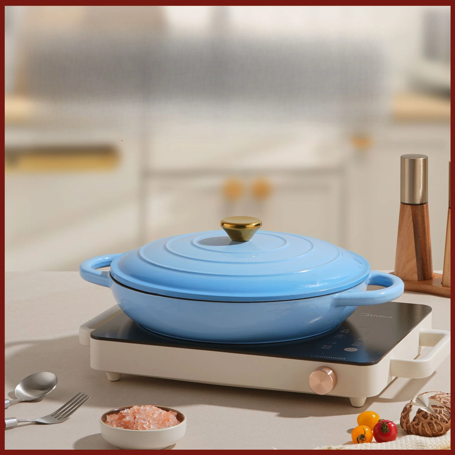 Peacock Blue Enamel Seafood Pot, Enamel Casting Soup Stew, Wok, Ceramic , Induction Cooker, Gas Stove, Universal Enamel
Peacock Blue Enamel Seafood Pot, Enamel Casting Soup Stew, Wok, Ceramic , Induction Cooker, Gas Stove, Universal Enamel