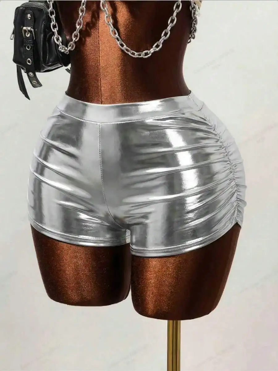 Shiny Metallic Shorts For Women Club Party Festival Hot Pants
Shiny Metallic Shorts For Women Club Party Festival Hot Pants
