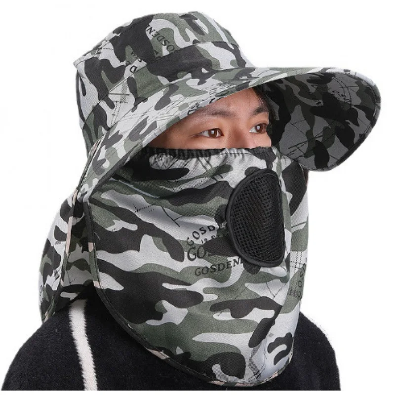 Summer Camouflage Outdoor Sun Protection Tea Picking Hat Fishing Hat Men's Shawl Breathable Labor Insurance Hat
Summer Camouflage Outdoor Sun Protection Tea Picking Hat Fishing Hat Men's Shawl Breathable Labor Insurance Hat