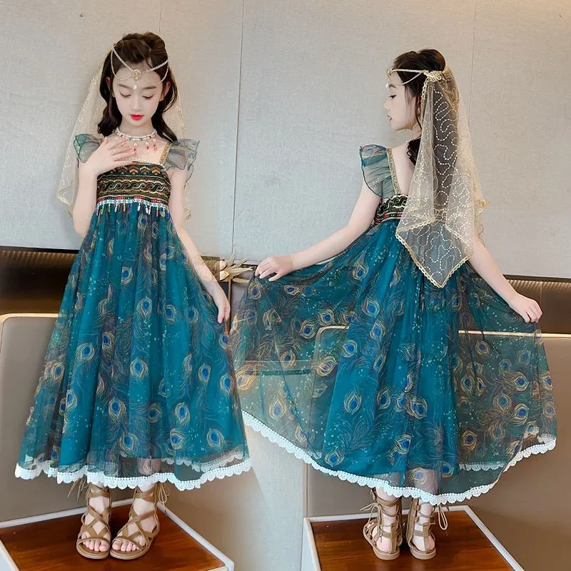 2025 Girls' Ethnic Style Ancient Princess Dress Set Summer Children's Retro Dress 2-piece Set Girls' Performance Costume LH707
2025 Girls' Ethnic Style Ancient Princess Dress Set Summer Children's Retro Dress 2-piece Set Girls' Performance Costume LH707