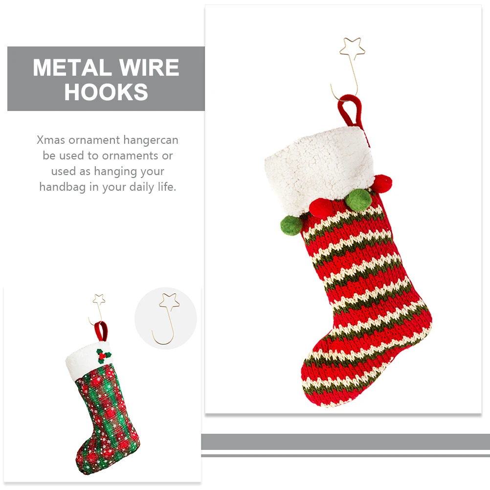 100 Pcs Christmas Flower Hook Strong Ornament Hooks Decorative Hangers for Ornaments Indoor Hanging Golden Metal Mini Work 
100 Pcs Christmas Flower Hook Strong Ornament Hooks Decorative Hangers for Ornaments Indoor Hanging Golden Metal Mini Work