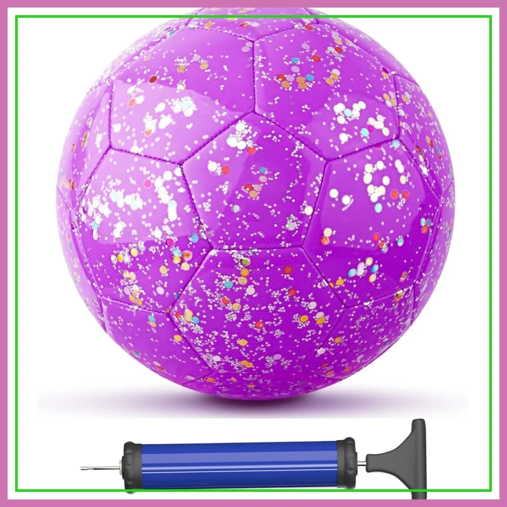 Glitter Soccer Ball Size 3 for Kids Ages 3-8, Outdoor Sports Play, Birthday Gift
Glitter Soccer Ball Size 3 for Kids Ages 3-8, Outdoor Sports Play, Birthday Gift