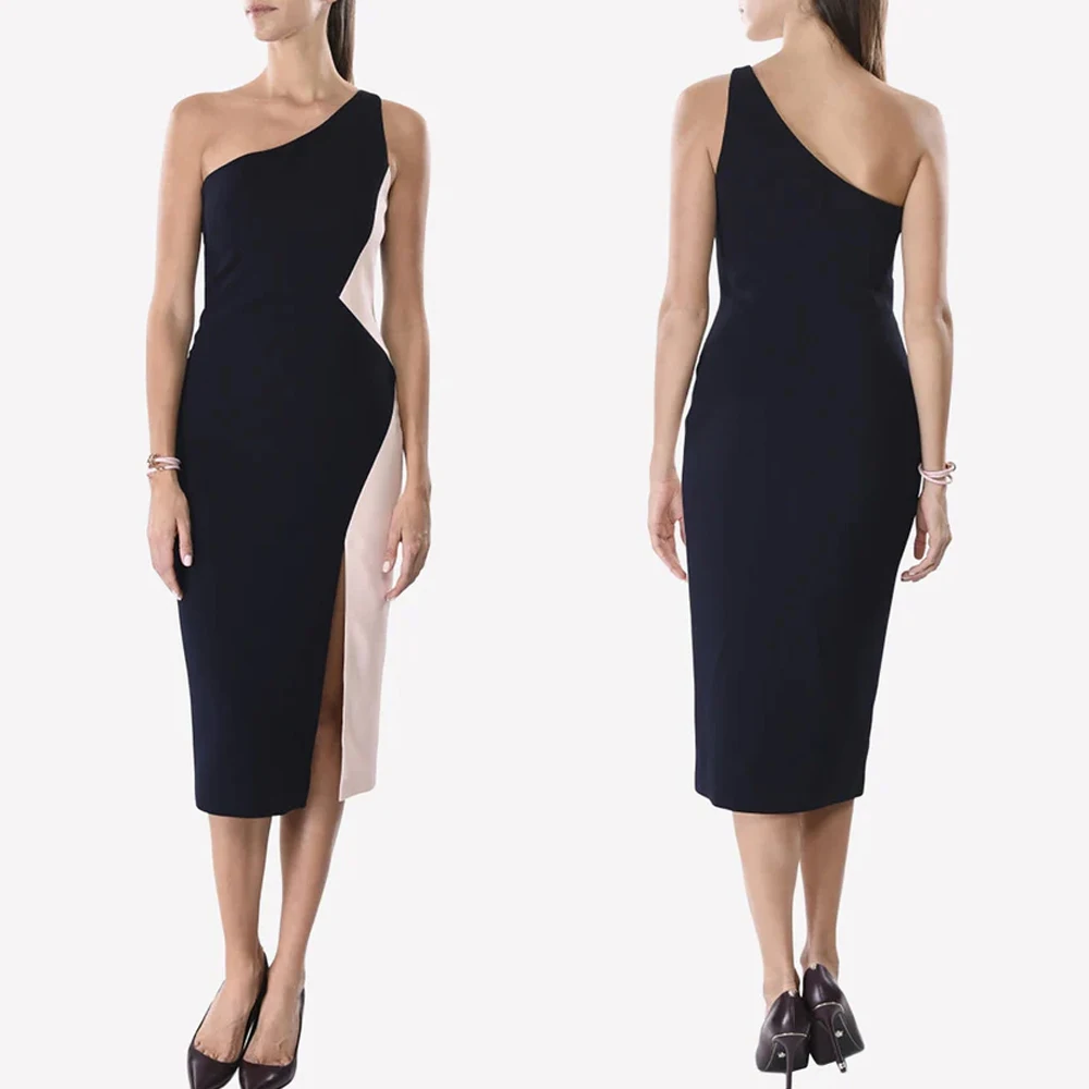 Customized Colorblock One-shoulder Sheath Dress A-Line Evening Dresses Formal Exquisite High Quality Prom Party Gowns for Women
Customized Colorblock One-shoulder Sheath Dress A-Line Evening Dresses Formal Exquisite High Quality Prom Party Gowns for Women