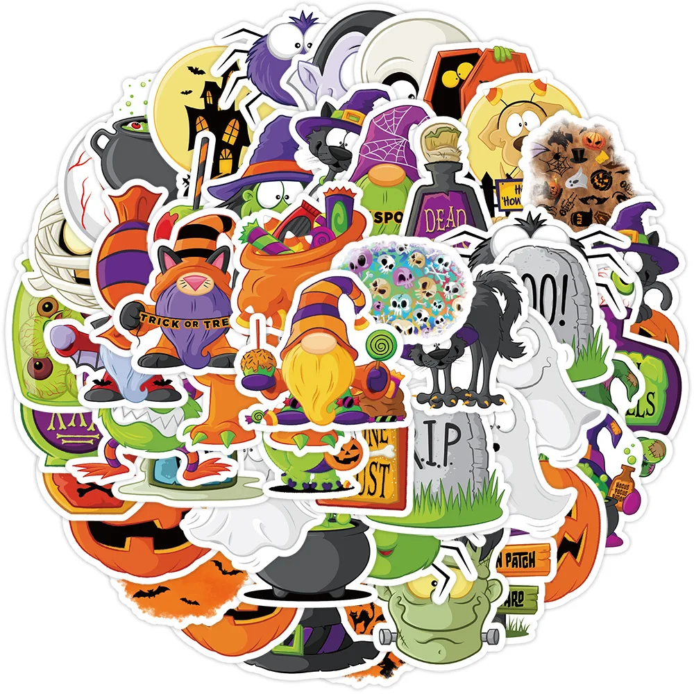 10/50PCS Funny Halloween Stickers Creative Festival Cartoon Decal DIY Laptop Phone Scraphbook Suitcase Fridge Classic Kid Toys
10/50PCS Funny Halloween Stickers Creative Festival Cartoon Decal DIY Laptop Phone Scraphbook Suitcase Fridge Classic Kid Toys