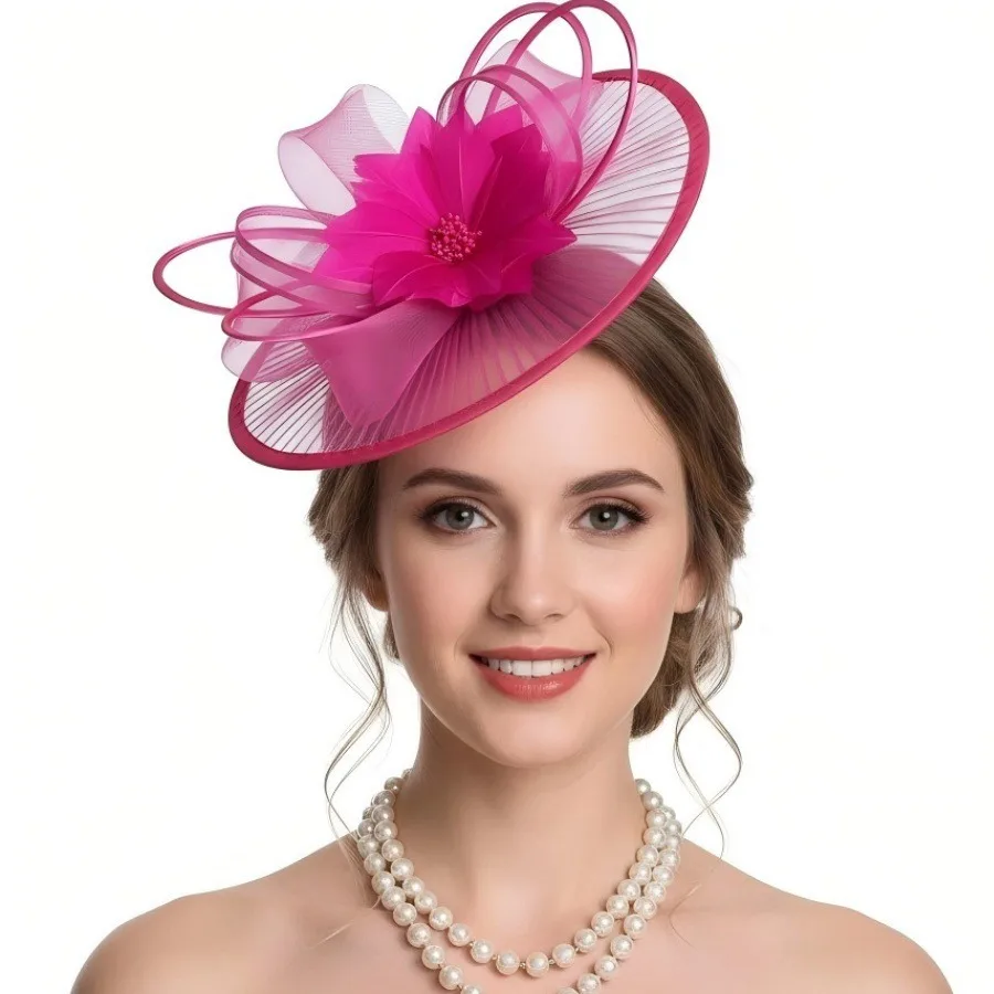 Elegant Hair Drop Fascinator Hat Women Party Hats Bridal Wedding Show Race Millinery With Fancy Flower Headpiece
Elegant Hair Drop Fascinator Hat Women Party Hats Bridal Wedding Show Race Millinery With Fancy Flower Headpiece