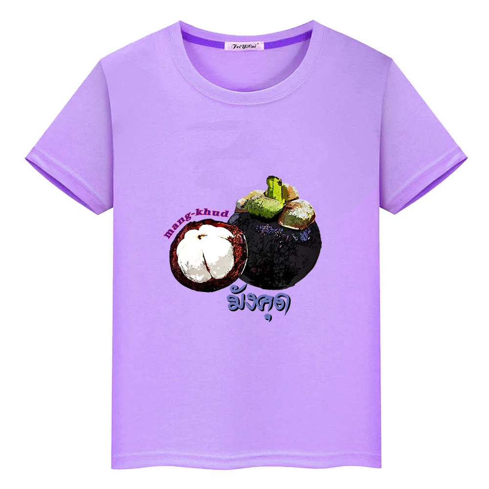 Fruit Mangosteen Graphic Tee-shirt 100% Cotton High Quality Summer T-shirt Casual Short Sleeve O-neck Children Tshirt Boys/Girls
Fruit Mangosteen Graphic Tee-shirt 100% Cotton High Quality Summer T-shirt Casual Short Sleeve O-neck Children Tshirt Boys/Girls