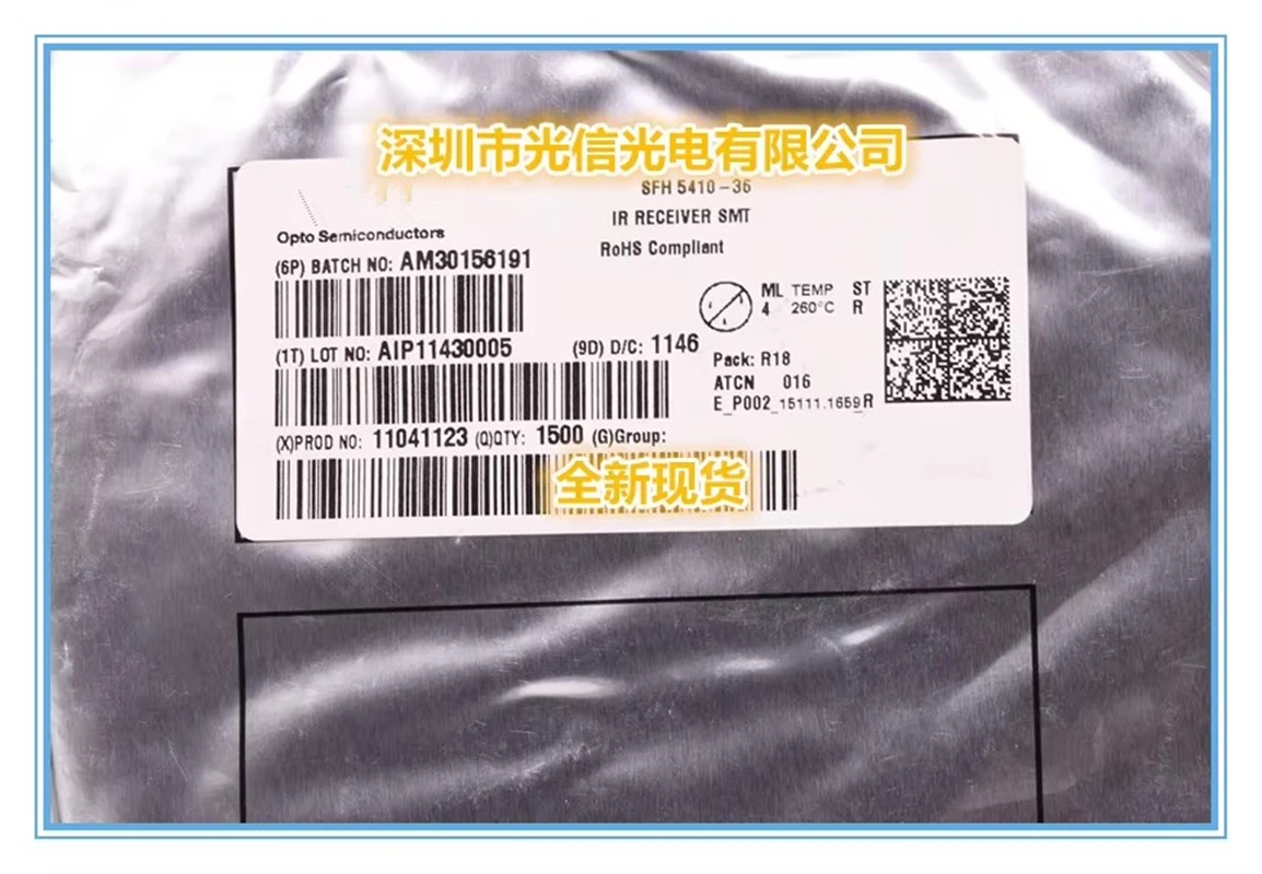 10PCS SFH5410-36 100% imported original main receiving and transmitting tube, photoelectric switch, Hall sensing
10PCS SFH5410-36 100% imported original main receiving and transmitting tube, photoelectric switch, Hall sensing