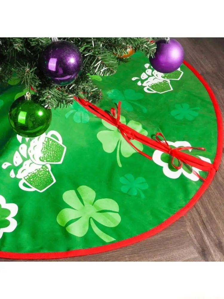 QX2E Large Tree Skirt Double Sided Easy Installation Tree Mat Reversible Decoration for Patricks Day Valentines Event
QX2E Large Tree Skirt Double Sided Easy Installation Tree Mat Reversible Decoration for Patricks Day Valentines Event