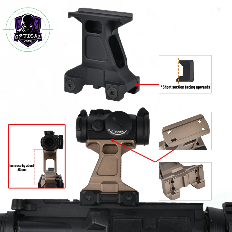 Tactical Magnifier Riser Mount 20MM Picatinny Rail Red Dot Sight Base High Quality Metal Optics Scope Mount Hunting Accessory
Tactical Magnifier Riser Mount 20MM Picatinny Rail Red Dot Sight Base High Quality Metal Optics Scope Mount Hunting Accessory