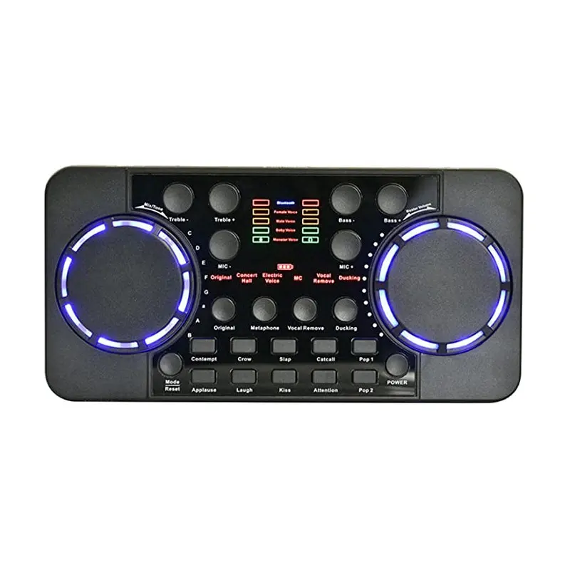 Professional Live Sound Card V300 Pro Sound Card Bluetooth 4.0 Noise Reduction Live Broadcast Sound Card Audio Mixer for Live S
Professional Live Sound Card V300 Pro Sound Card Bluetooth 4.0 Noise Reduction Live Broadcast Sound Card Audio Mixer for Live S