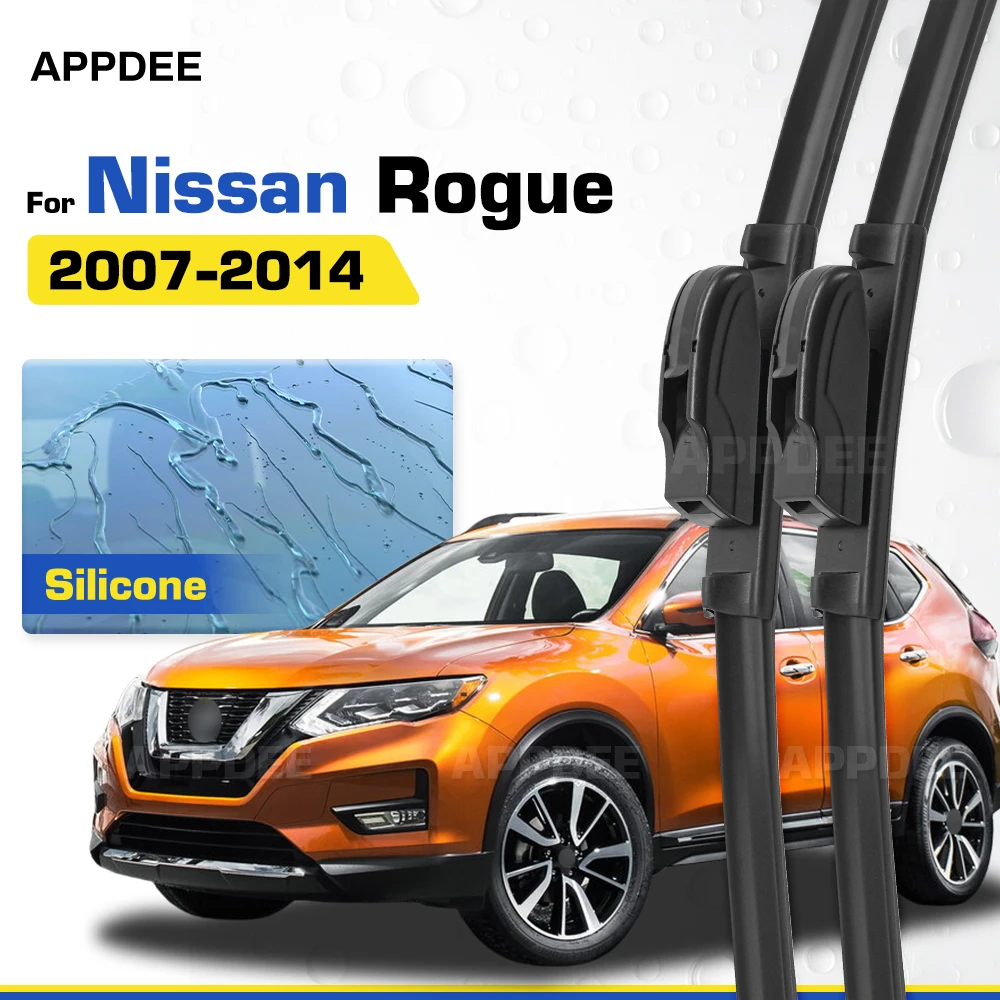 Silicone & Rubber LHD&RHD Front Wiper Blades Set For Nissan Rogue MK1 2007-2014 Coated Windshield Windscreen Window Brushes
Silicone & Rubber LHD&RHD Front Wiper Blades Set For Nissan Rogue MK1 2007-2014 Coated Windshield Windscreen Window Brushes
