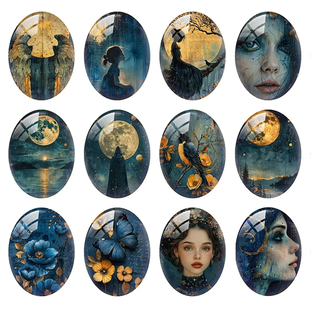 10pcs/lot Blue Ocean Moon Night Girl Winged Butterfly Wave Oval Photo Glass Cabochon Flatback Demo Cameo Diy Jewelry Making
10pcs/lot Blue Ocean Moon Night Girl Winged Butterfly Wave Oval Photo Glass Cabochon Flatback Demo Cameo Diy Jewelry Making