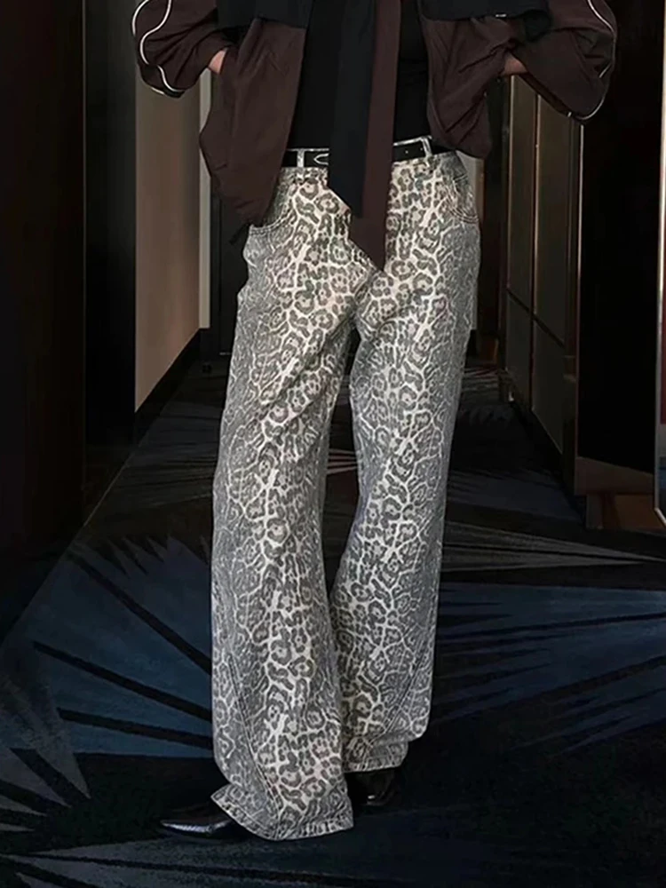 New Classic Streetwear Harajuku Y2K Simple Female Pants Vintage Chic High Waist Fashion Leopard Print Casual Loose Women's Jeans
New Classic Streetwear Harajuku Y2K Simple Female Pants Vintage Chic High Waist Fashion Leopard Print Casual Loose Women's Jeans