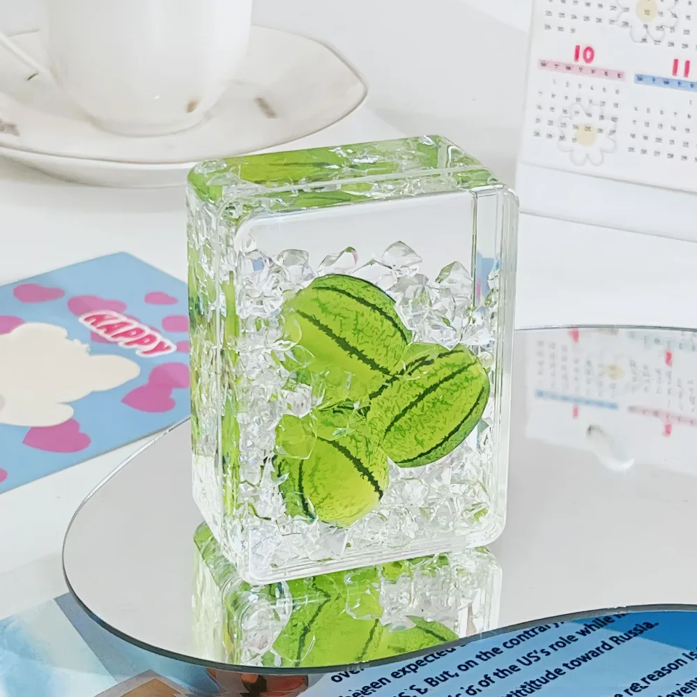 Transparent Fruit Sand Ornament Heart Shape Rectangular Acrylic Ornament Infused with Oil Cute Oil Flowing Sand Ornament
Transparent Fruit Sand Ornament Heart Shape Rectangular Acrylic Ornament Infused with Oil Cute Oil Flowing Sand Ornament