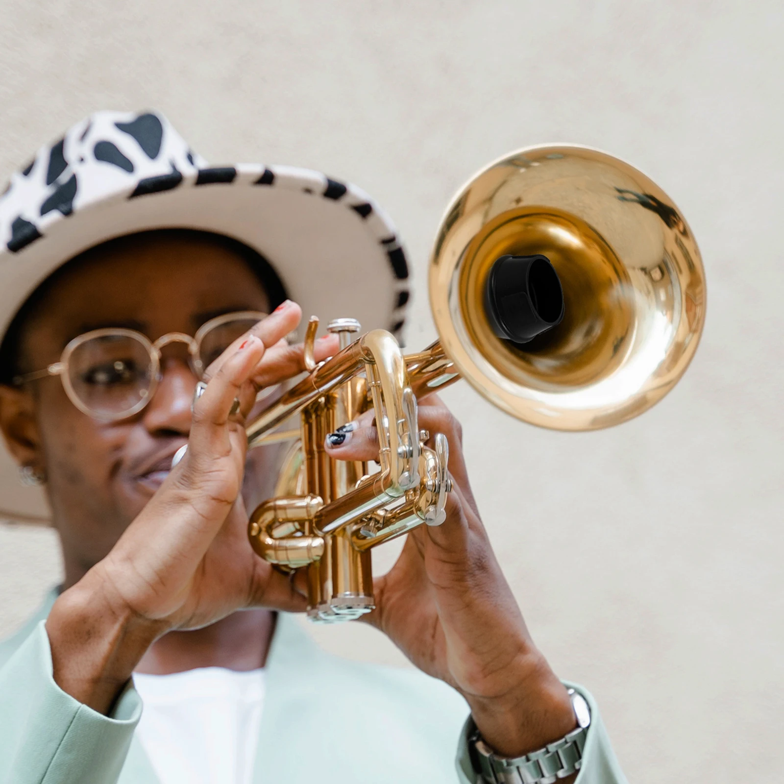 Trumpet Mute Lightweight Abs Straight Mute For Trumpet Practice Quiet Playing Rubber Musical Instrument Parts