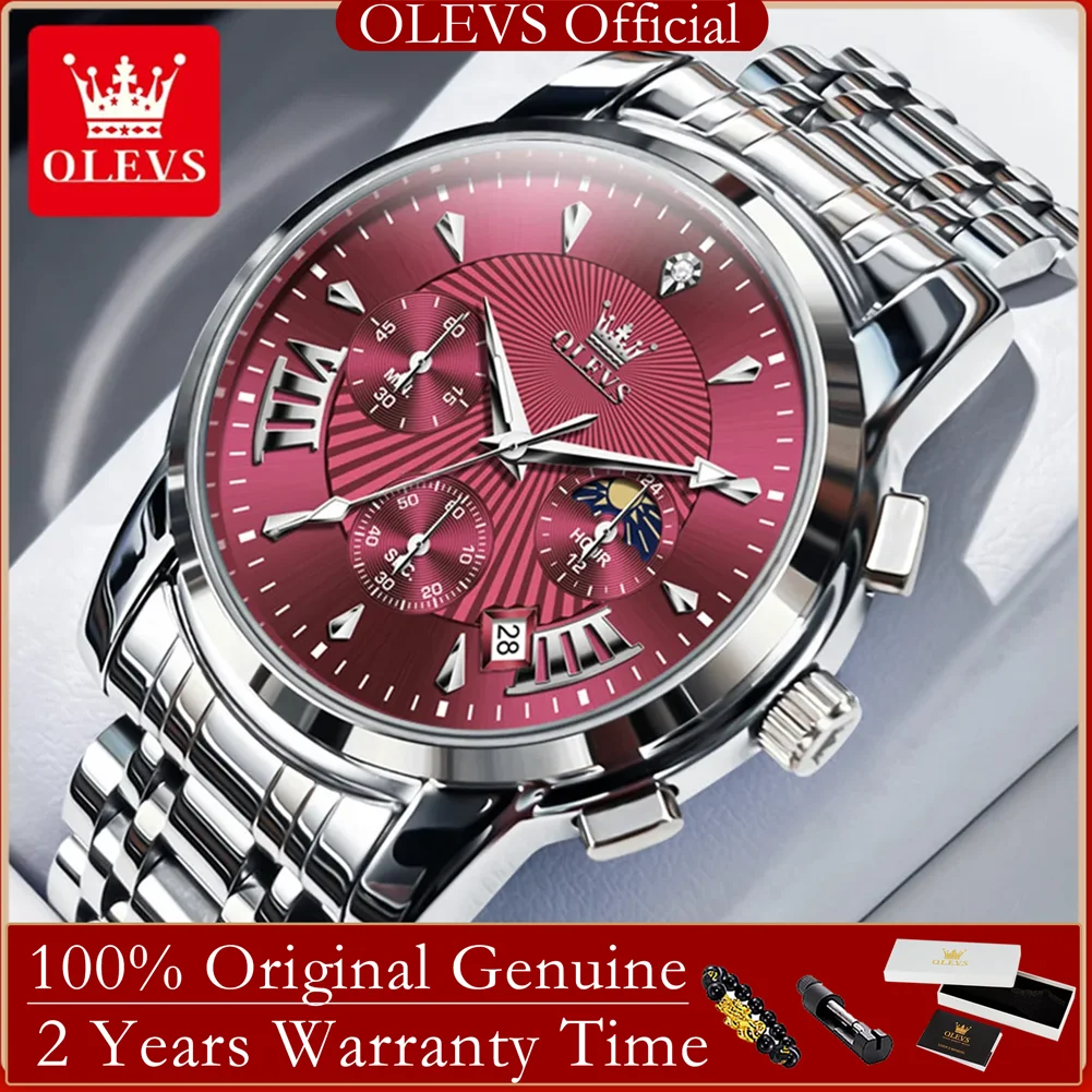 Часы OLEVS, новые 2892, роскошные брендовые кварцевые часы для мужчин, водостойкий хронограф, мужские наручные часы с автоматической датой и фазой Луны, мужские часы
Часы OLEVS, новые 2892, роскошные брендовые кварцевые часы для мужчин, водостойкий хронограф, мужские наручные часы с автоматической датой и фазой Луны, мужские часы