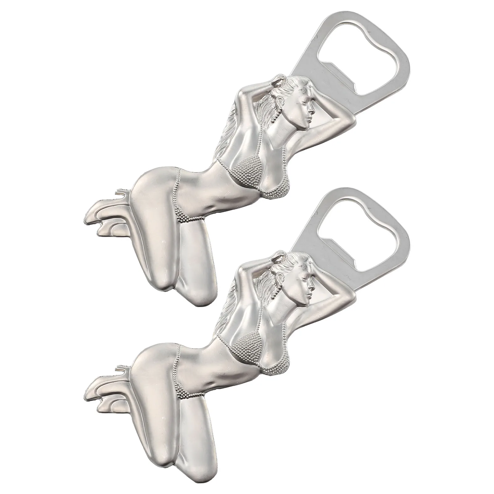 2pcs Beauty Bottle Opener Silver Zinc Alloy Magnetic Fridge Sticker Anti Rust Restaurant Home Kitchen Gift
2pcs Beauty Bottle Opener Silver Zinc Alloy Magnetic Fridge Sticker Anti Rust Restaurant Home Kitchen Gift