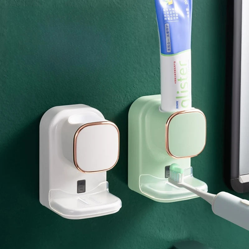 ABS Auto Sensor Toothpaste Dispenser Wall-Mounted Toothbrush Holder No-Drill Electric Bathroom Organizer- Hygienic Plastic
ABS Auto Sensor Toothpaste Dispenser Wall-Mounted Toothbrush Holder No-Drill Electric Bathroom Organizer- Hygienic Plastic