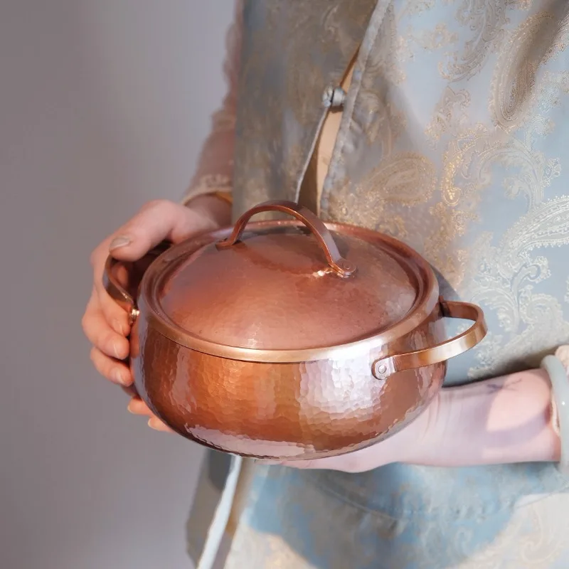 Handmade Solid Copper Hot Pot, Single Serve Sukiyaki Rice Cooker, Small Purple Bronze Noodle Pot, Yunnan Potato Stew Casserole
Handmade Solid Copper Hot Pot, Single Serve Sukiyaki Rice Cooker, Small Purple Bronze Noodle Pot, Yunnan Potato Stew Casserole
