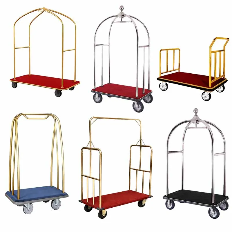 Hotel Stainless Steel Luggage Cart Stainless Steel Hotel Lobby Luggage Trolley Cart Removable Feature Hotel Supplies Wholesale
Hotel Stainless Steel Luggage Cart Stainless Steel Hotel Lobby Luggage Trolley Cart Removable Feature Hotel Supplies Wholesale