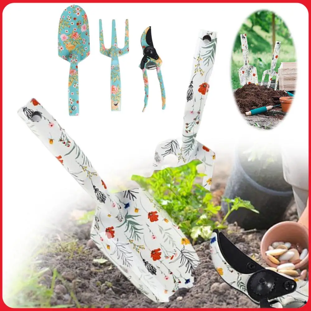 3Pcs Printed Garden Tool Set Garden Rake and Hand Trowel Horticultural Planting Tool Floral Design Trowel Fork for House Plants
3Pcs Printed Garden Tool Set Garden Rake and Hand Trowel Horticultural Planting Tool Floral Design Trowel Fork for House Plants