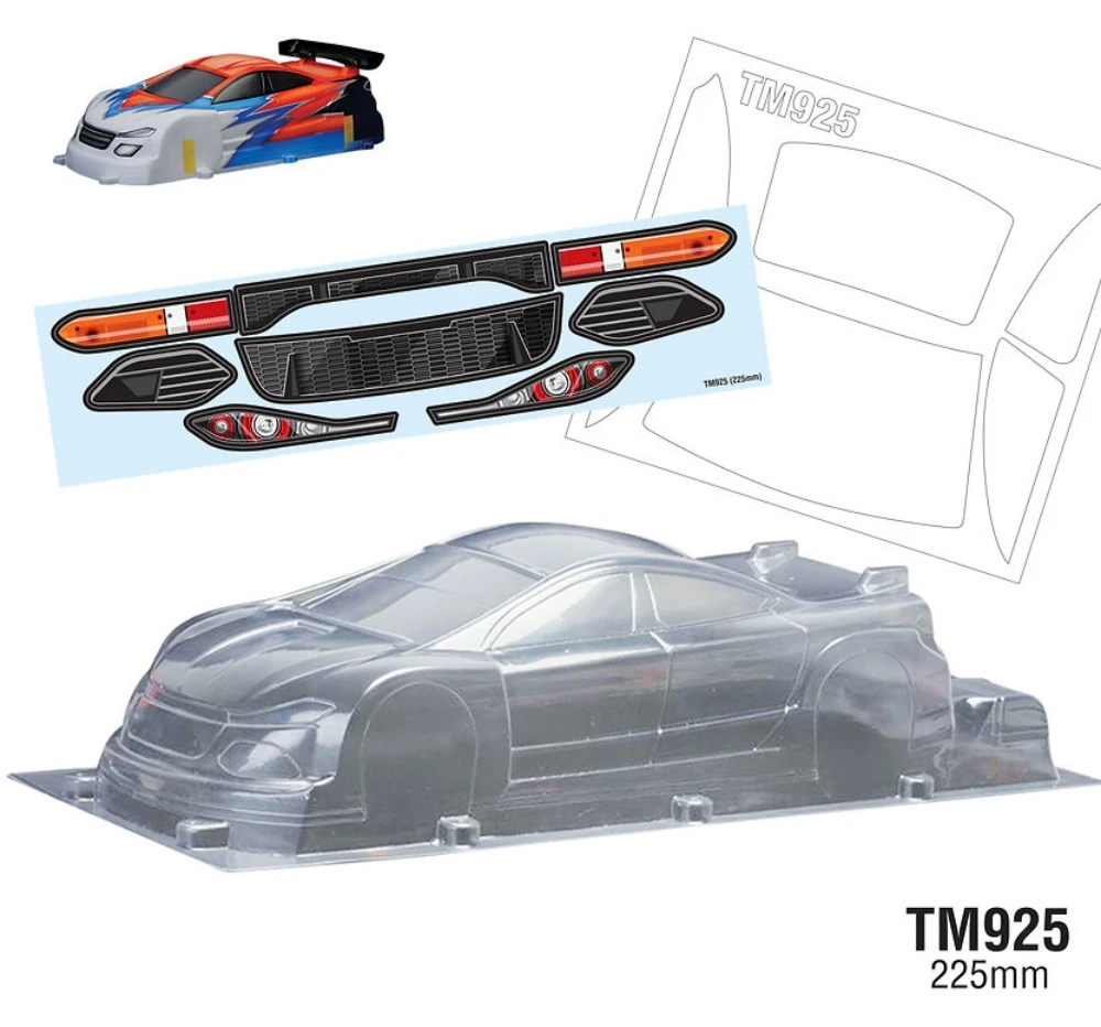 TM925 1/10 Mini D9 прозрачный корпус Lexan с задним крылом. 225 мм Колесная база RC Bodyshell. Шасси Tamiya M
TM925 1/10 Mini D9 прозрачный корпус Lexan с задним крылом. 225 мм Колесная база RC Bodyshell. Шасси Tamiya M