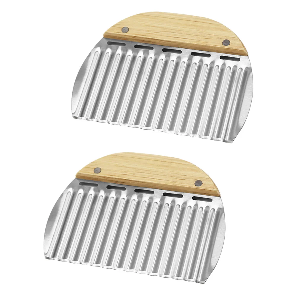 2 pcs Wave Slicer Stainless Steel Bamboo Crinkle Stainless Steel Potato Safe Kitchen Tools
2 pcs Wave Slicer Stainless Steel Bamboo Crinkle Stainless Steel Potato Safe Kitchen Tools