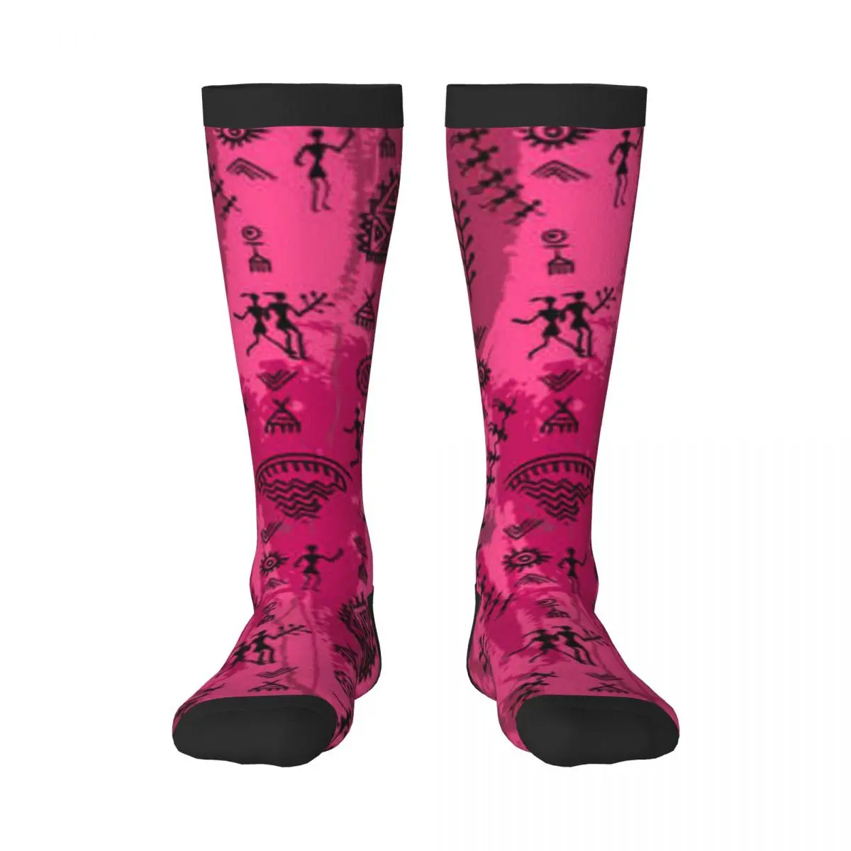 Warli Tribal Pattern Unisex High Socks for Men Women Autumn Winter
Warli Tribal Pattern Unisex High Socks for Men Women Autumn Winter