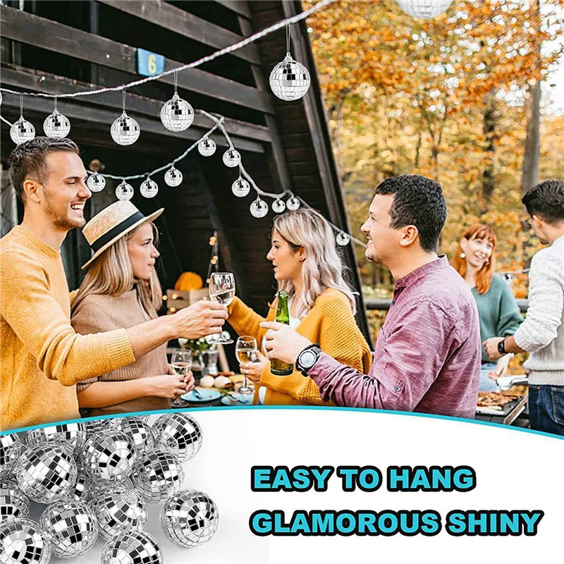 A43T 90 PCS Disco Mirror Balls 2 Inches Reflective Mirror Ball Hanging Ball For Christmas Tree Party Home Decorations
A43T 90 PCS Disco Mirror Balls 2 Inches Reflective Mirror Ball Hanging Ball For Christmas Tree Party Home Decorations