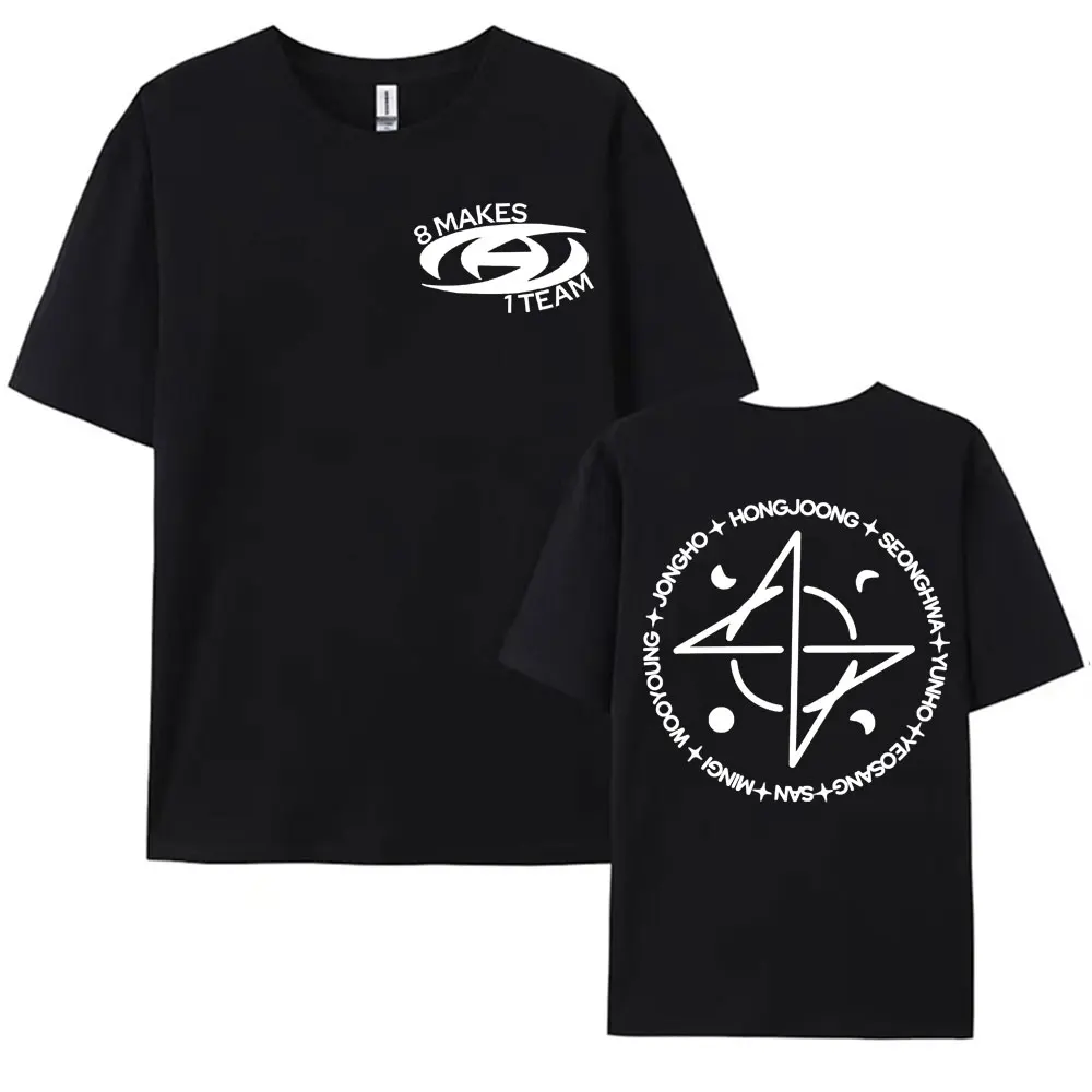 8 Makes 1 Team Kpop ATEEZ T Shirt Men Women's Korean Fashion Aesthetic T Shirts Streetwear Casual 100% Cotton Oversized T-shirts
8 Makes 1 Team Kpop ATEEZ T Shirt Men Women's Korean Fashion Aesthetic T Shirts Streetwear Casual 100% Cotton Oversized T-shirts