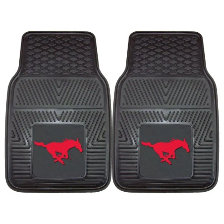 SMU Mustangs 2-Piece Heavy Duty Vinyl Car Mat Set - 17" x 27", Front Row Floor Mats, All Weather Protection, Universal Fit, Dee
SMU Mustangs 2-Piece Heavy Duty Vinyl Car Mat Set - 17" x 27", Front Row Floor Mats, All Weather Protection, Universal Fit, Dee