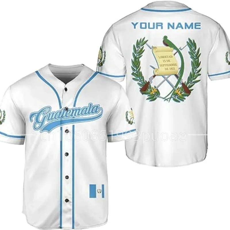 2024 Guatemala Baseball jersey 3D Print Mesh Custom Name Baseball Shirt Men's Street Oversize Apparel Short Sleeve Sportswear
2024 Guatemala Baseball jersey 3D Print Mesh Custom Name Baseball Shirt Men's Street Oversize Apparel Short Sleeve Sportswear
