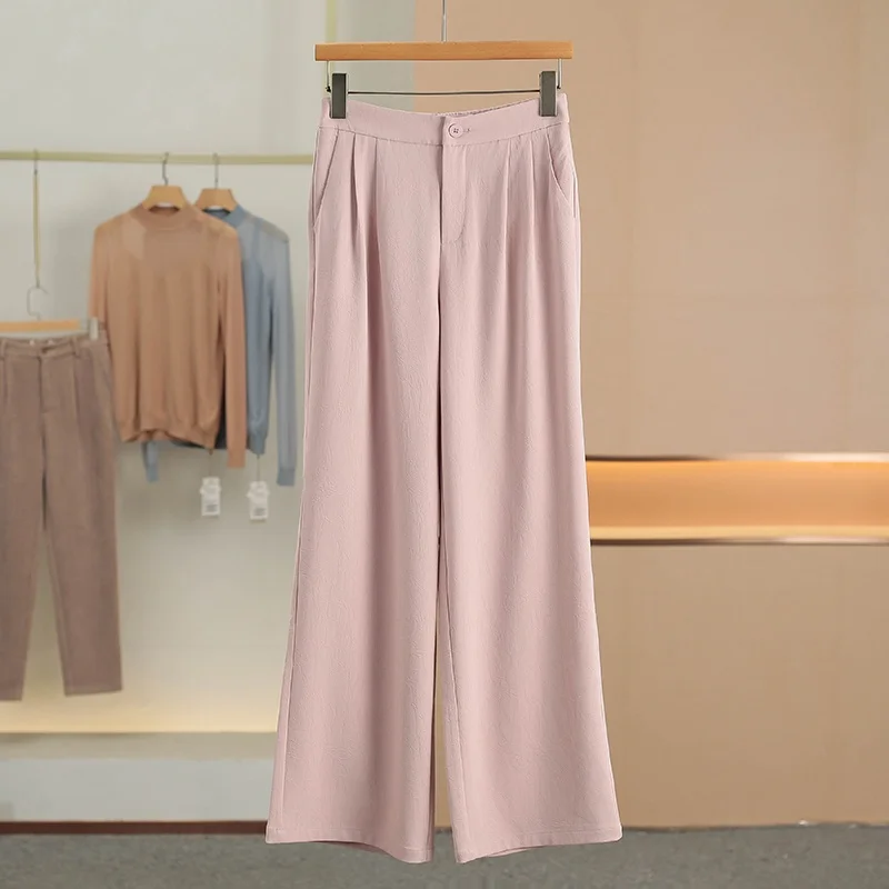 Comfortable High Waist Casual Pants Drapey Elastic Spring Fashion New Women's High Waist Straight Leg Pants Breathable
Comfortable High Waist Casual Pants Drapey Elastic Spring Fashion New Women's High Waist Straight Leg Pants Breathable