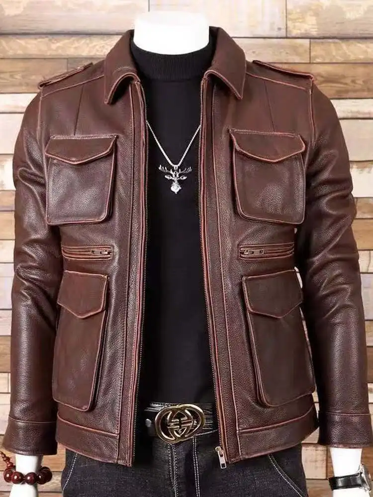 Men's Fashion Casual Biker Style Jacket Stand Collar Slim Fit Leather Coat Long Sleeve Standard Version PU Fabric Youth Wear
Men's Fashion Casual Biker Style Jacket Stand Collar Slim Fit Leather Coat Long Sleeve Standard Version PU Fabric Youth Wear