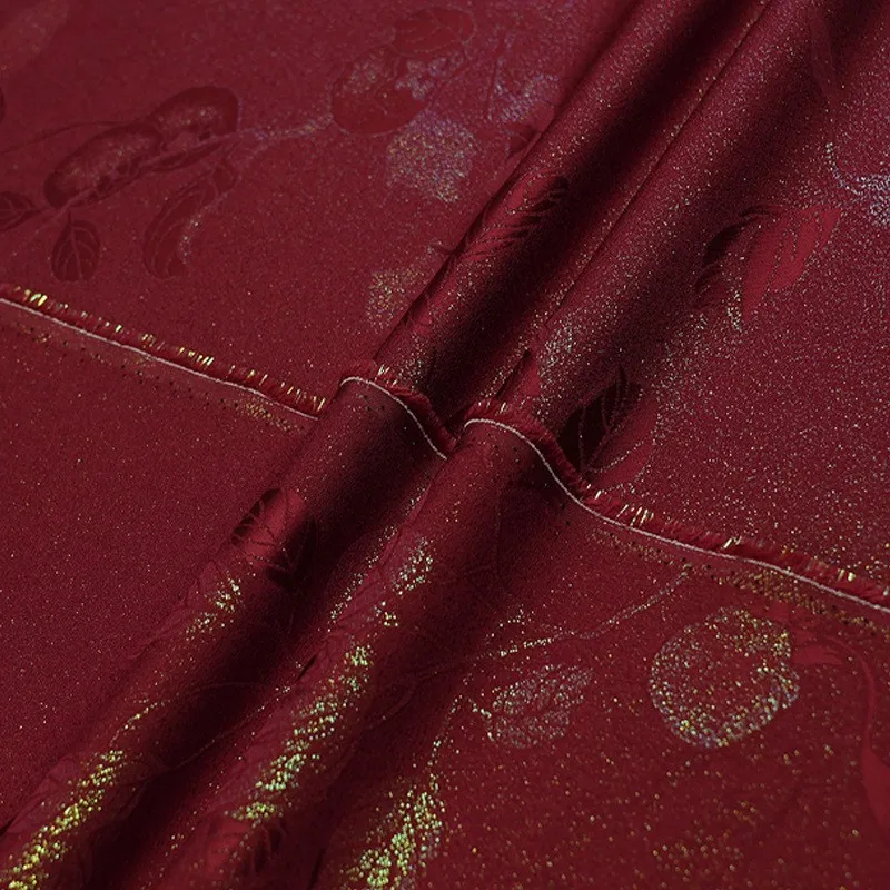 Woven gold pure silk new Chinese-style Hanfu and cheongsam fabric
Woven gold pure silk new Chinese-style Hanfu and cheongsam fabric
