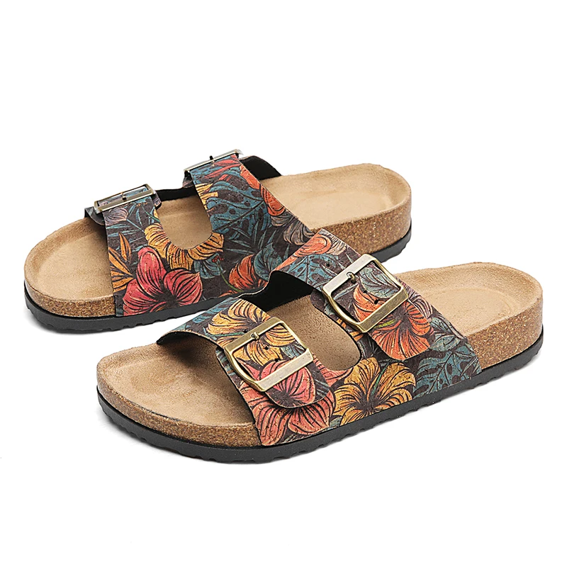 Classic Cork Slippers For Women New Fashion Suede Flats Sandals Summer Couple Beach Slides Shoes With Adjustable Buckle
Classic Cork Slippers For Women New Fashion Suede Flats Sandals Summer Couple Beach Slides Shoes With Adjustable Buckle