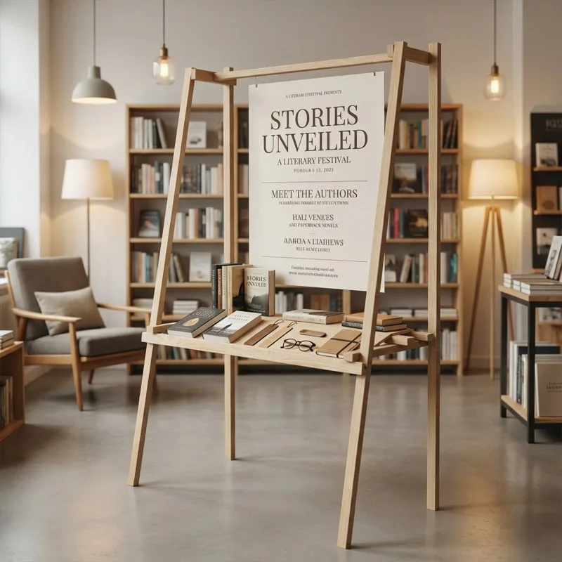 Advertising booths, KT boards, poster display racks, solid wood multi-layer display stands, cultural and creative exhibitions
Advertising booths, KT boards, poster display racks, solid wood multi-layer display stands, cultural and creative exhibitions